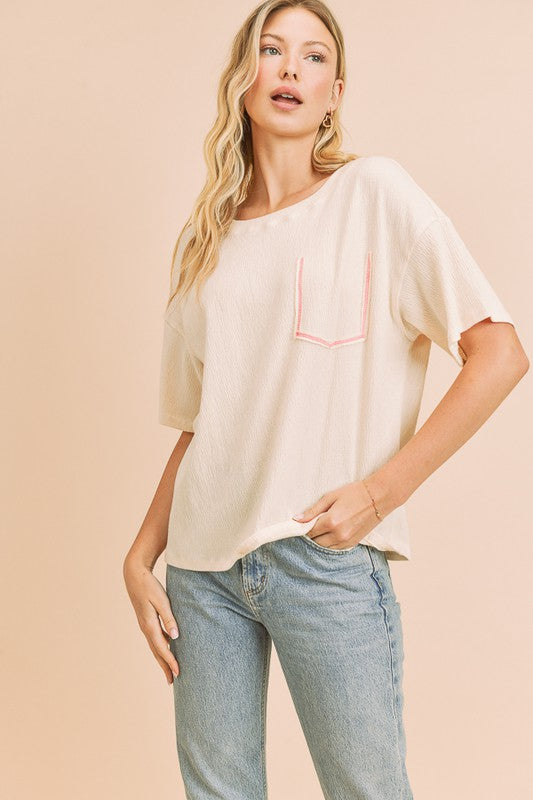 Just Relax Tee- Cream