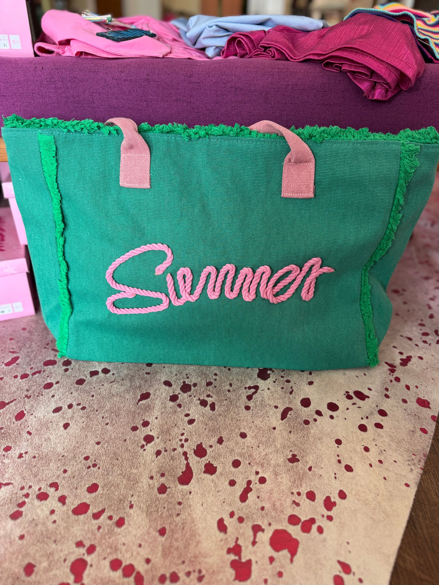 Summer Canvas Tote Bag
