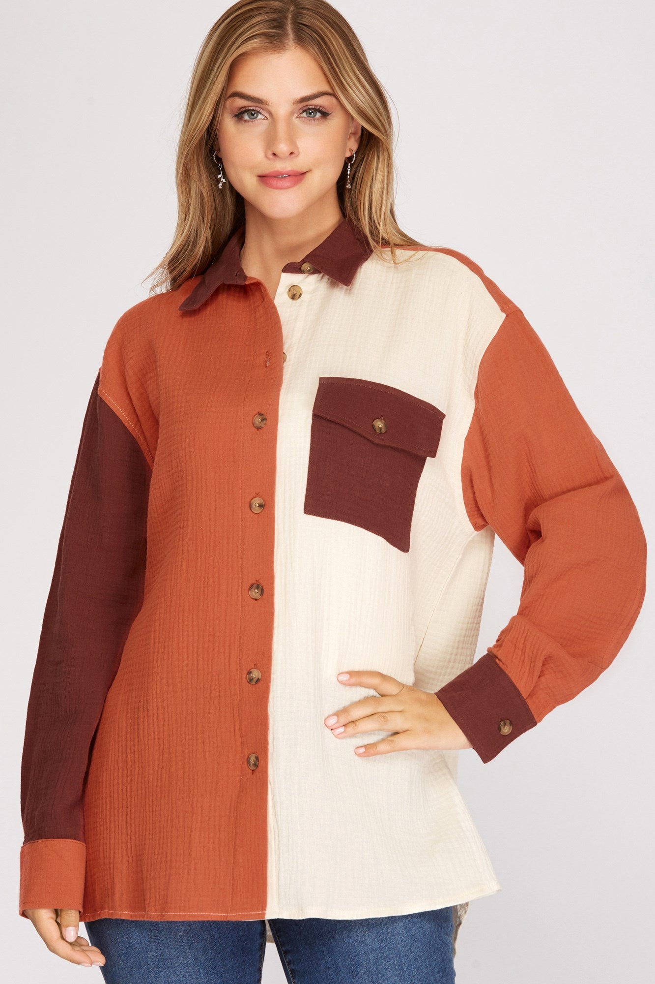 Pumpkin Pie Button Up
