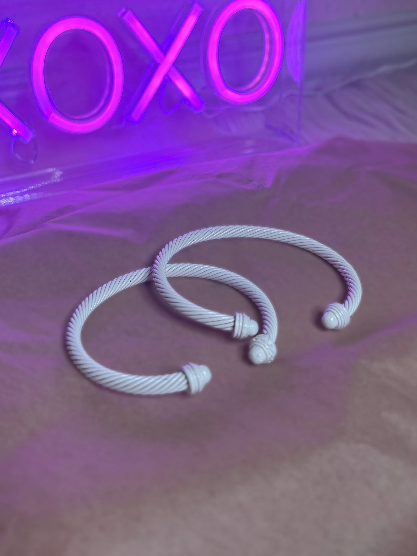 White Metal Bracelet