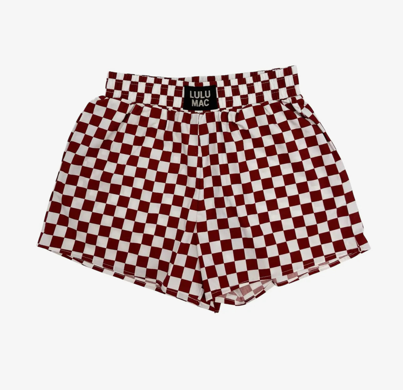 Lulu Mac Maroon Boxer Shorts