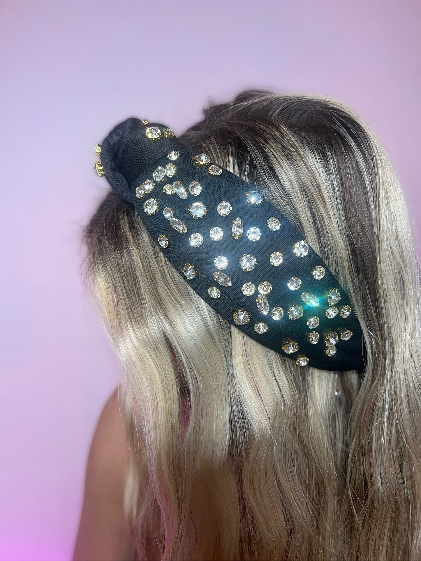 Black Jeweled Headband