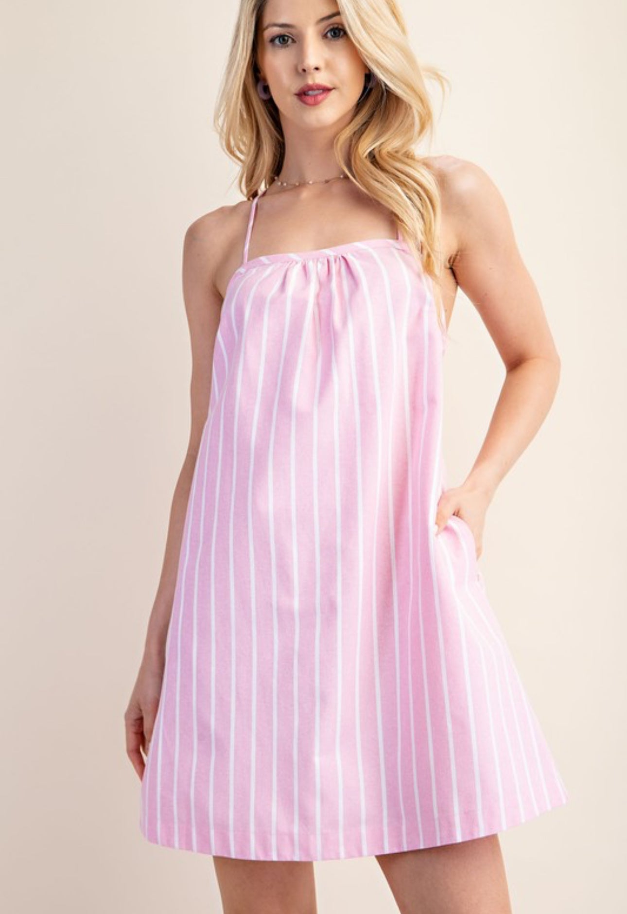 Tickled Pink Mini Dress