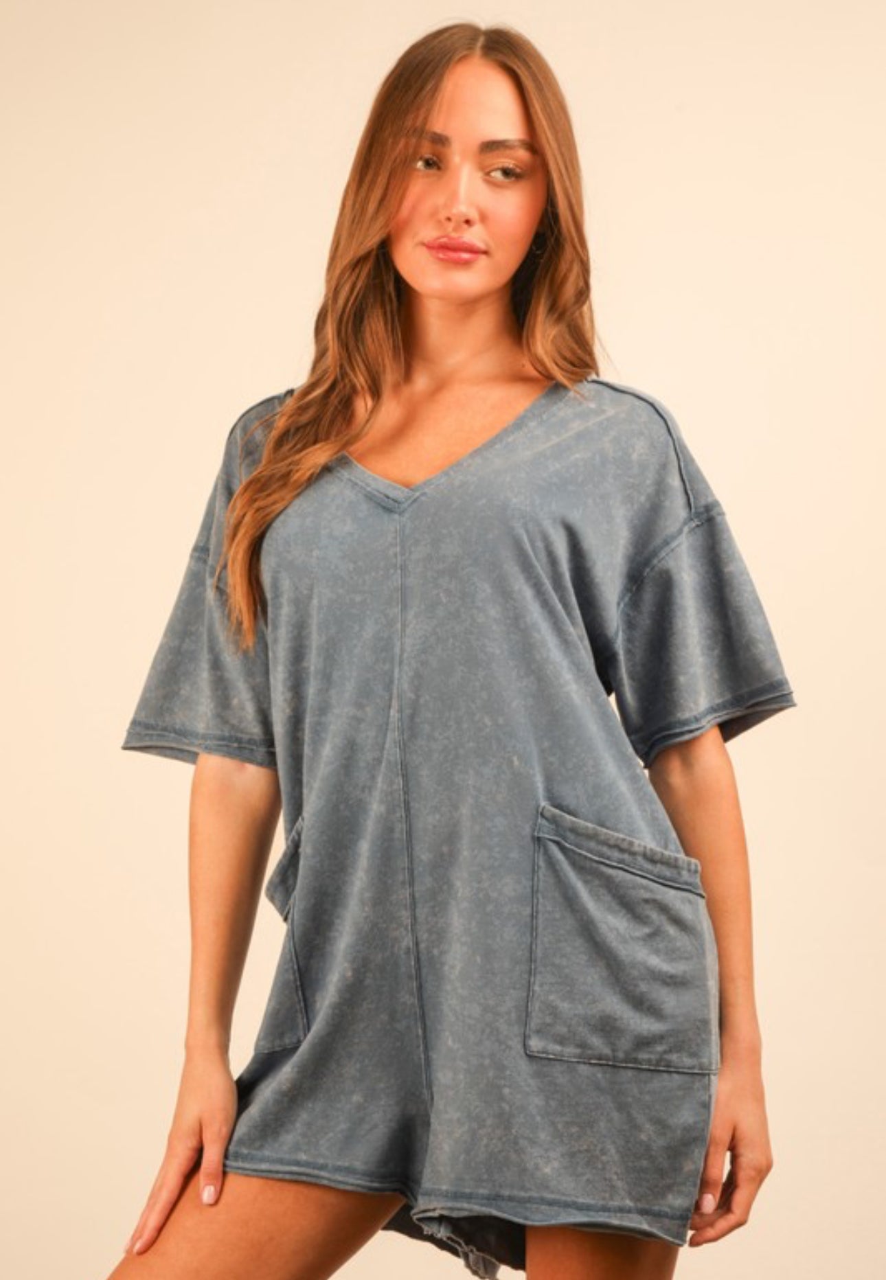 Mineral Washed Romper