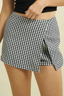 Houndstooth Skort