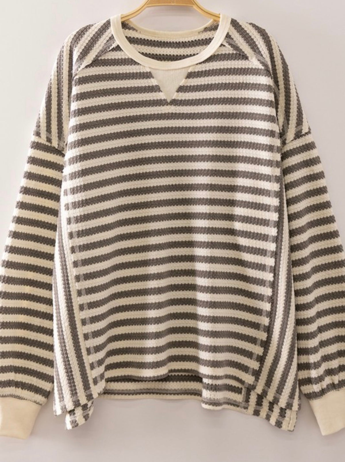 Stripe Waffle Top