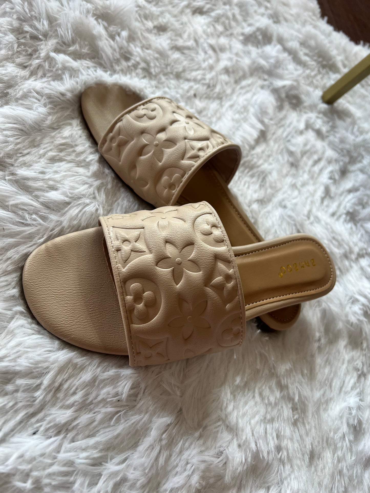 Boujee Cream Sandals