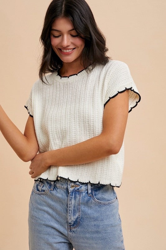 Ivory Edge Top