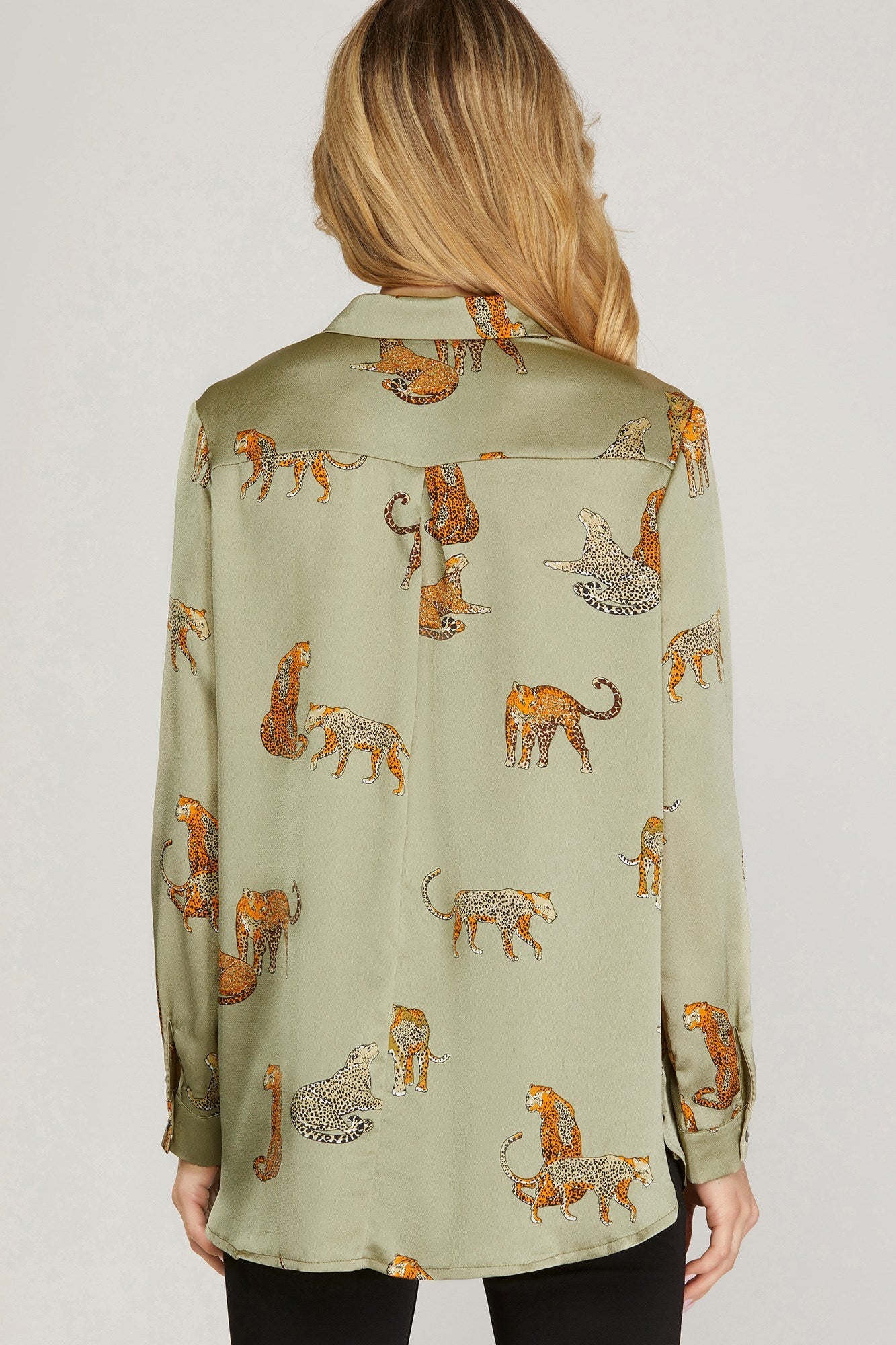 Olive Jaguar Top