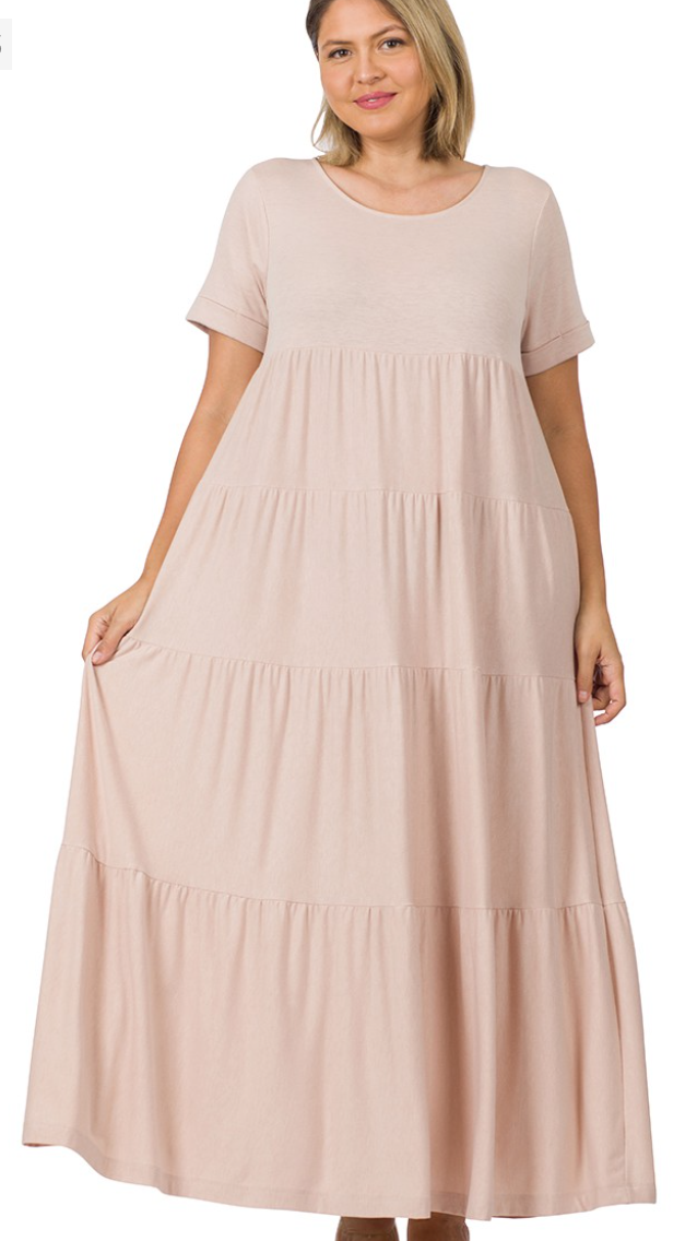 Dusty Rose Dress- PLUS
