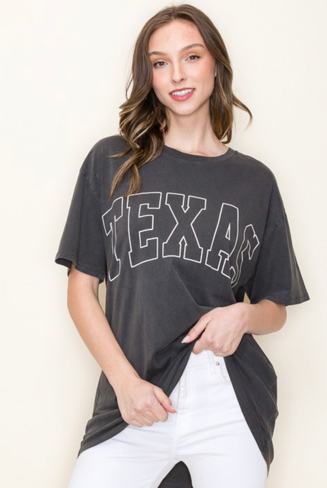 Charcoal Texas Tee