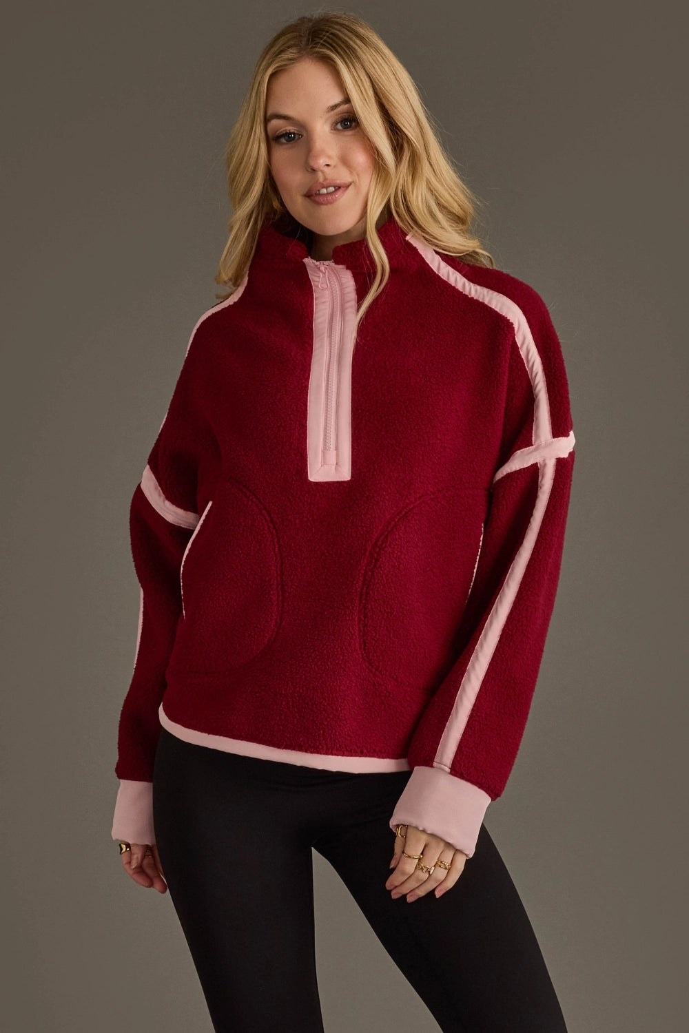 Maroon and Pink Sherpa