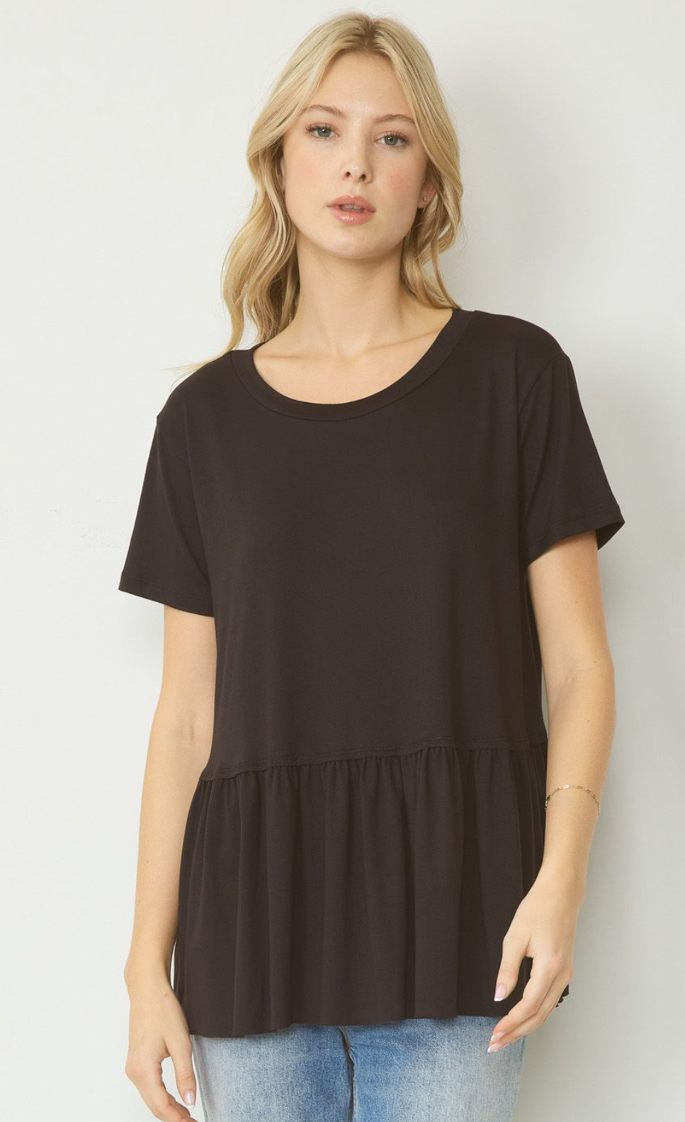 Black Tier Top
