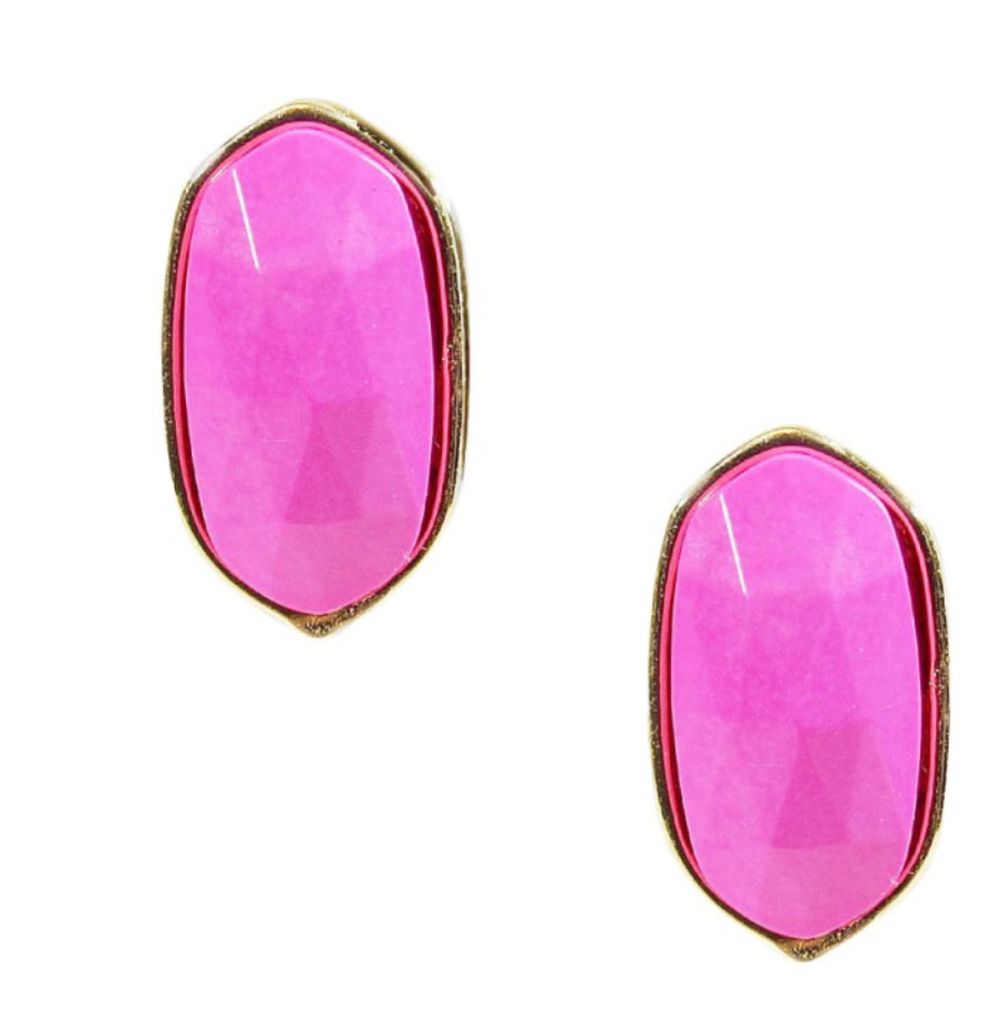Barbie Oval Stud Earrings