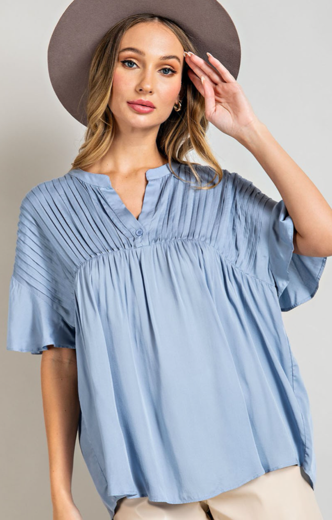 Pleated Blouse