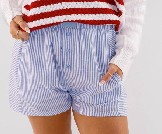 Blue Striped Boxers