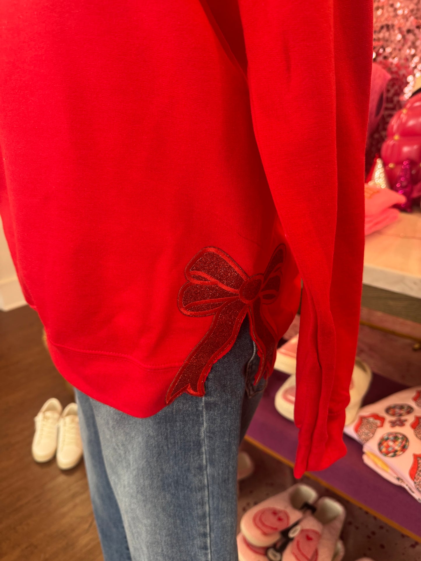 Be Mine Side Slit Sweatshirt