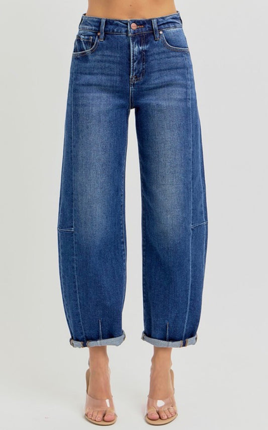 Risen Cuffed Barrel Jeans