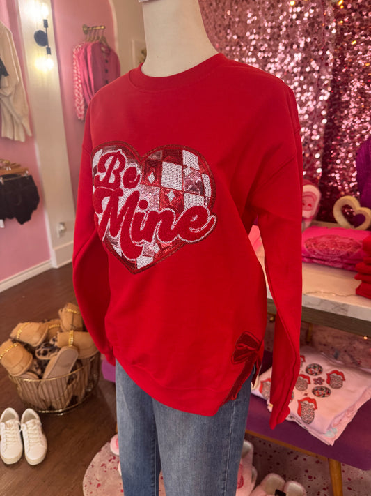 Be Mine Side Slit Sweatshirt