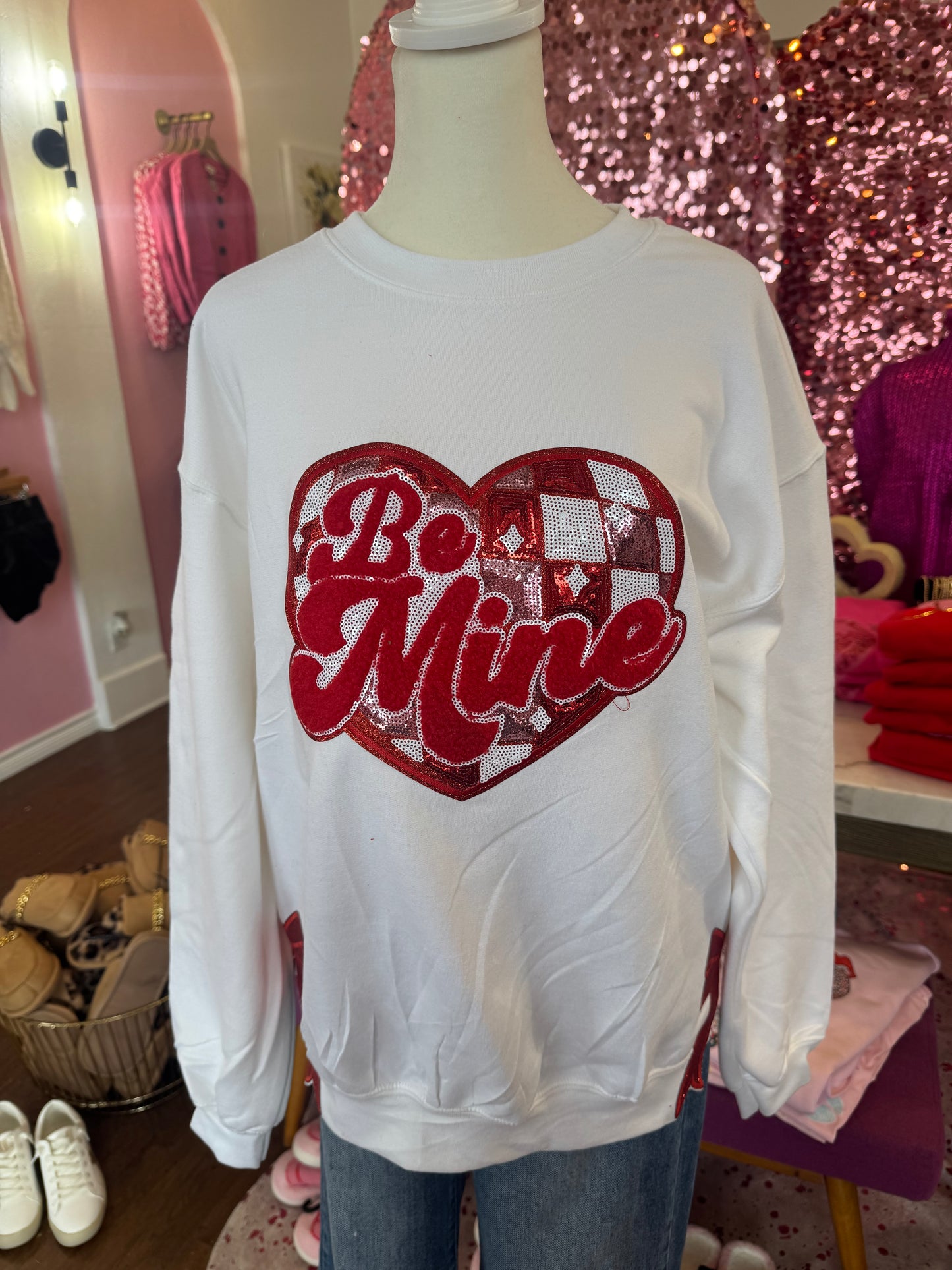 Be Mine Side Slit Sweatshirt