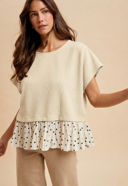 Peeky Polka Dot Top