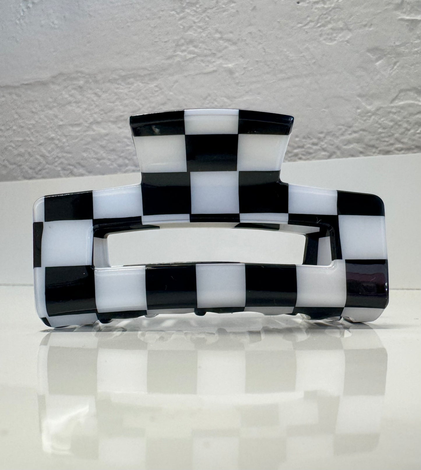 Checkered Acrylic Clip