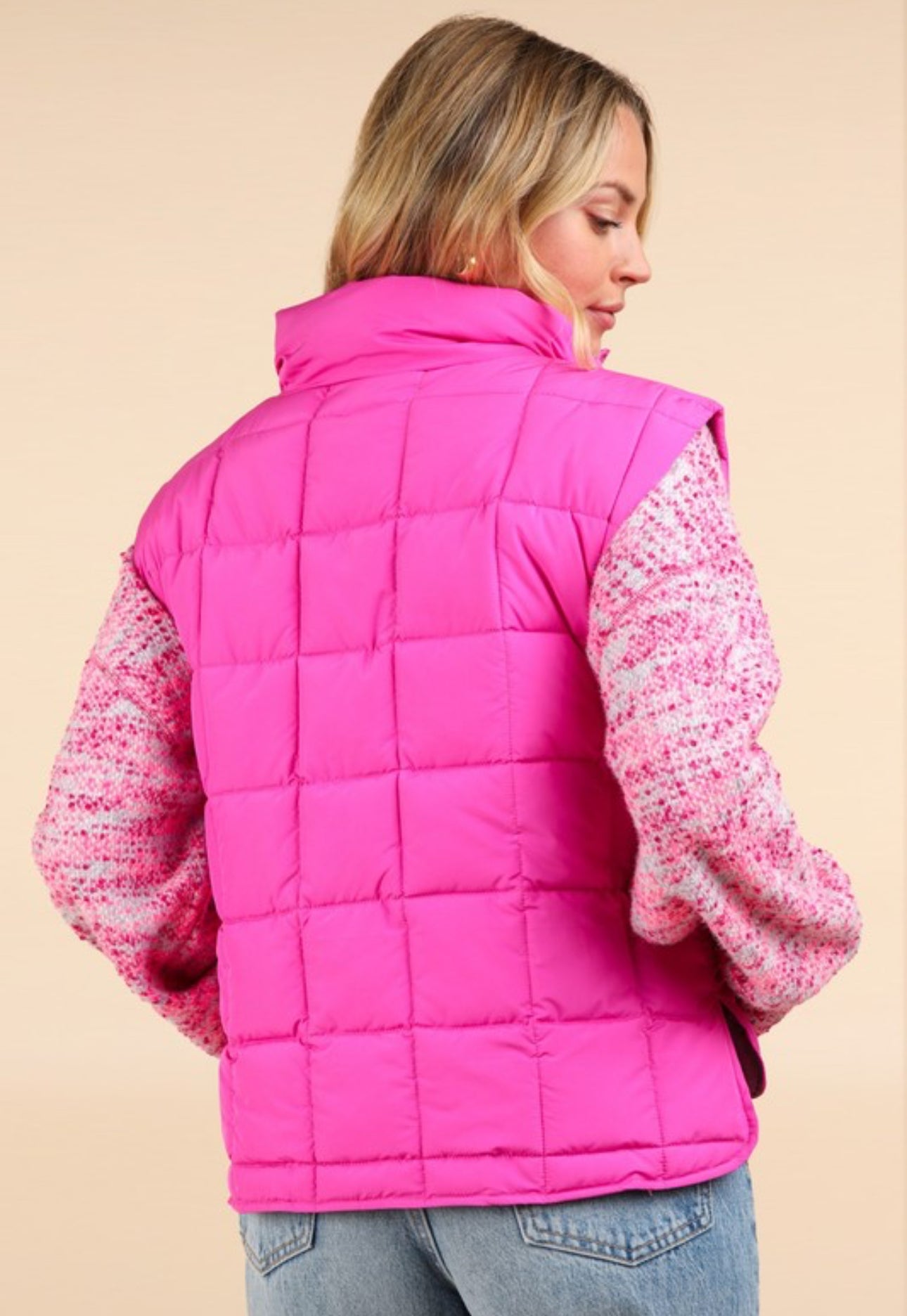 Pink Puffer Vest