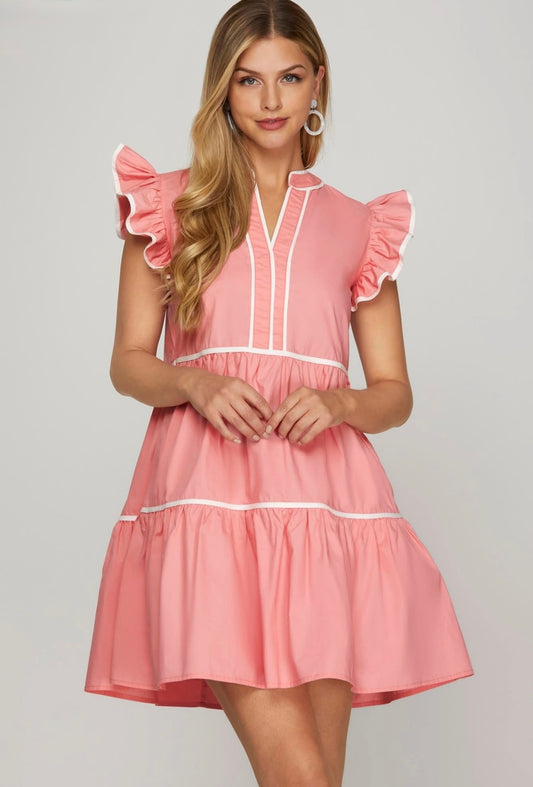Pink Peonies Dress