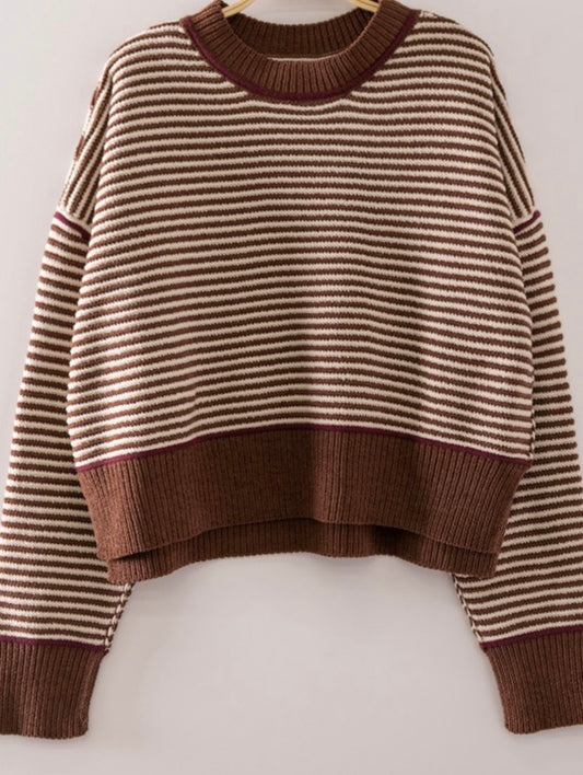 Chocolate Striped Sweater