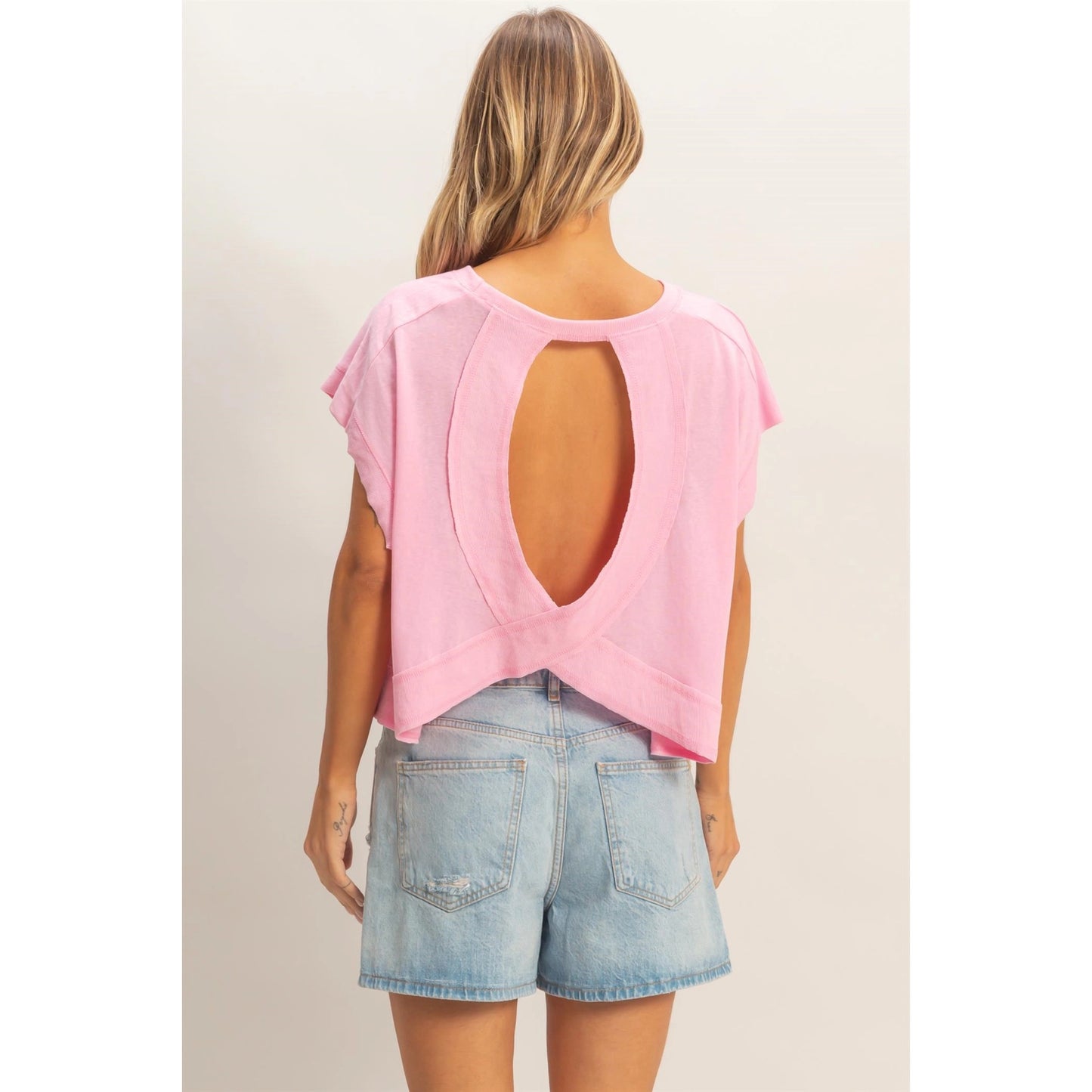Hot Pink Casual Top