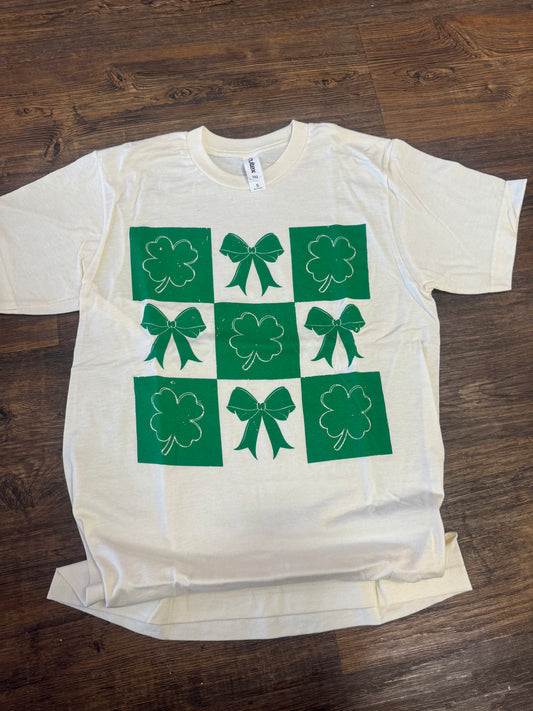 Cream Shamrock Shirt