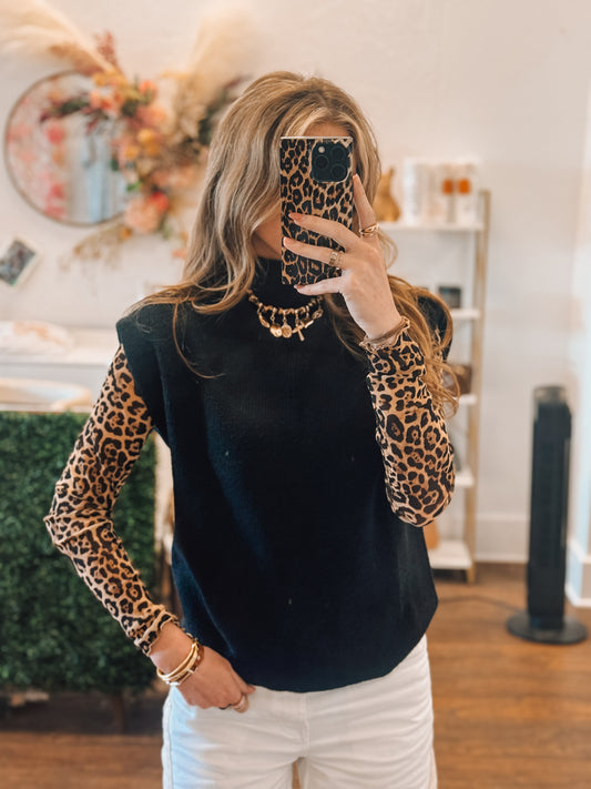Black Sweater Vest