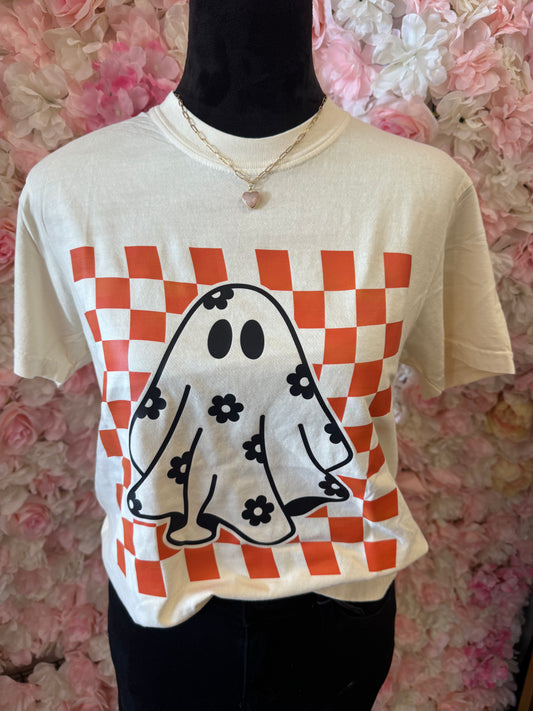 Checkered Ghost Tee