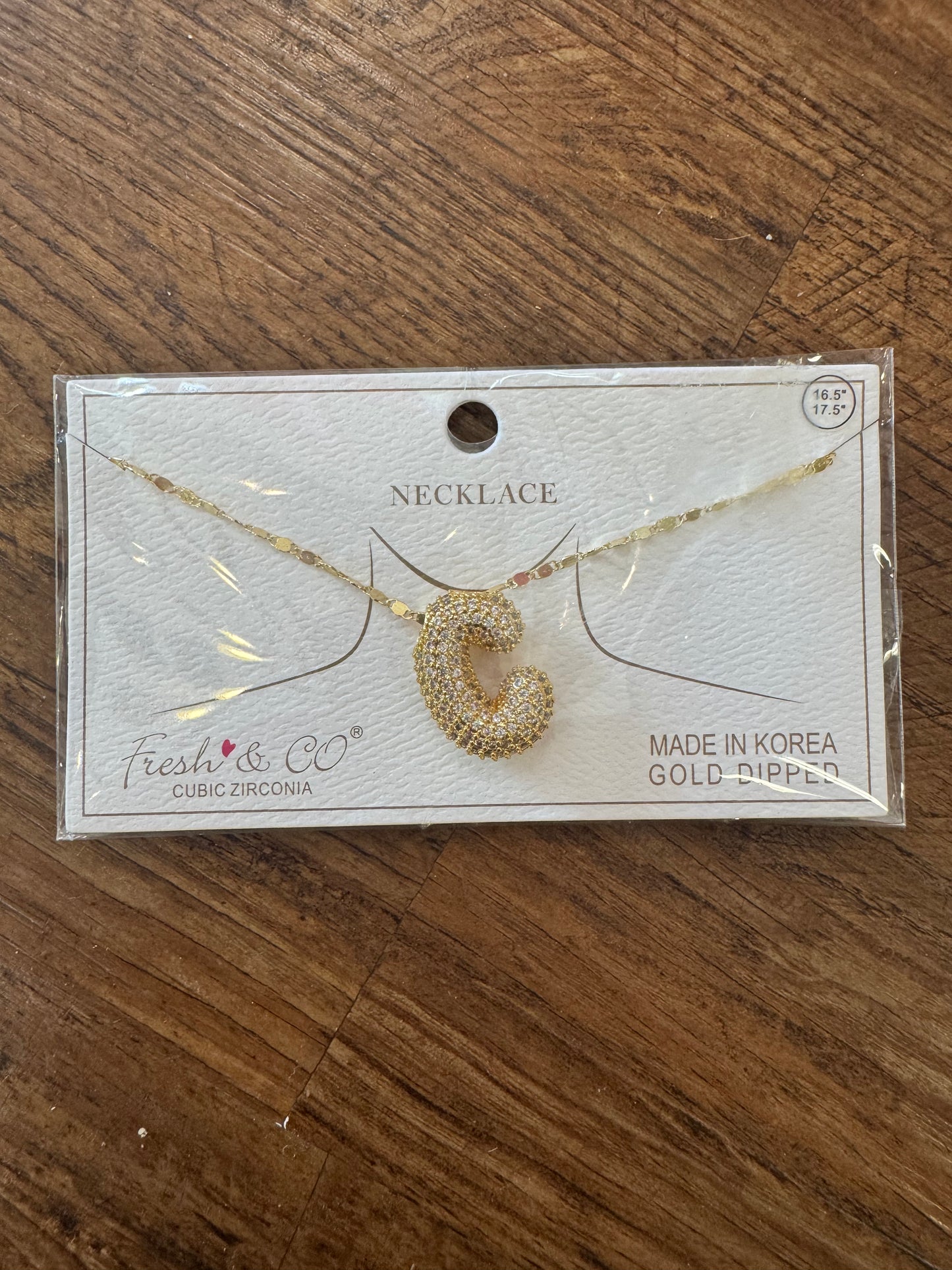 Bubble Letter Necklaces