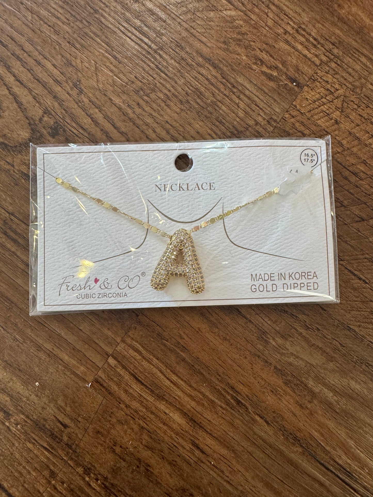 Bubble Letter Necklaces