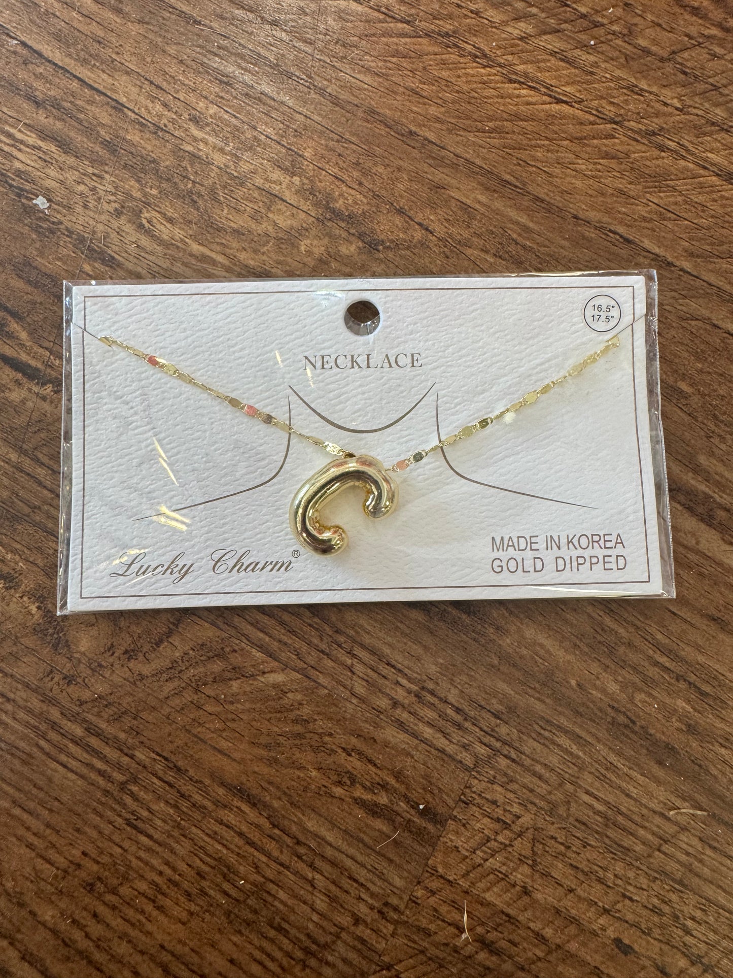 Bubble Letter Necklaces