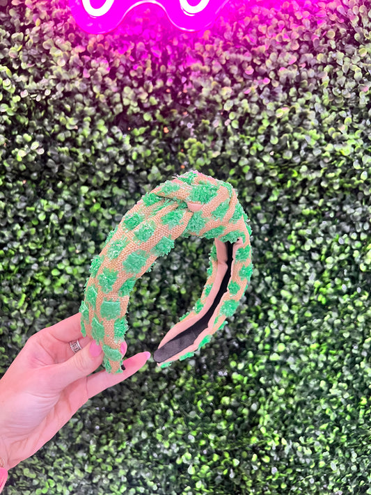 Green Square Detail Headband