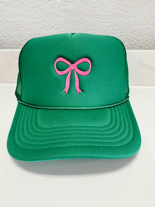 Green Bow Trucker Hat