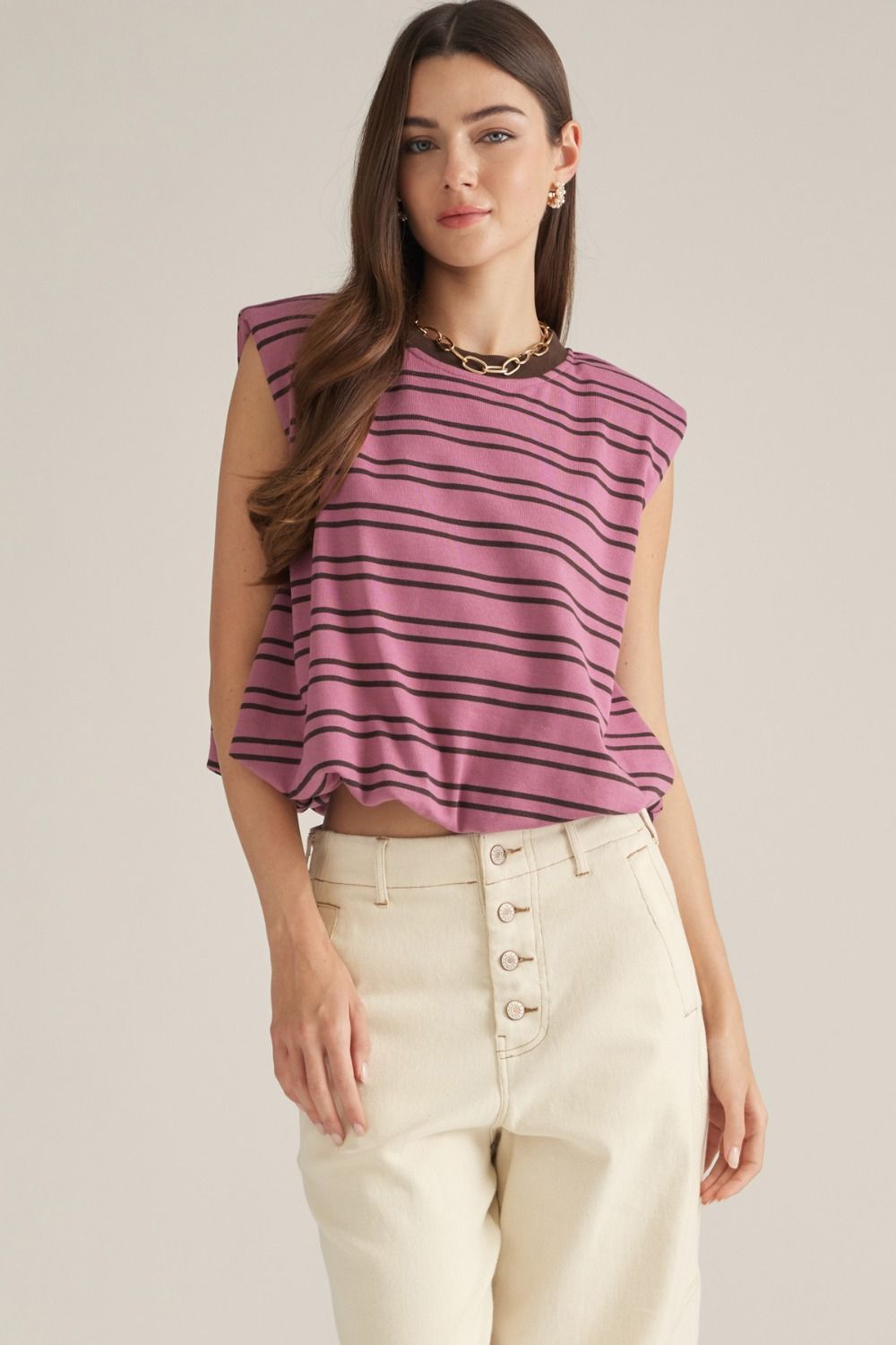 Orchid Cap Sleeve Top