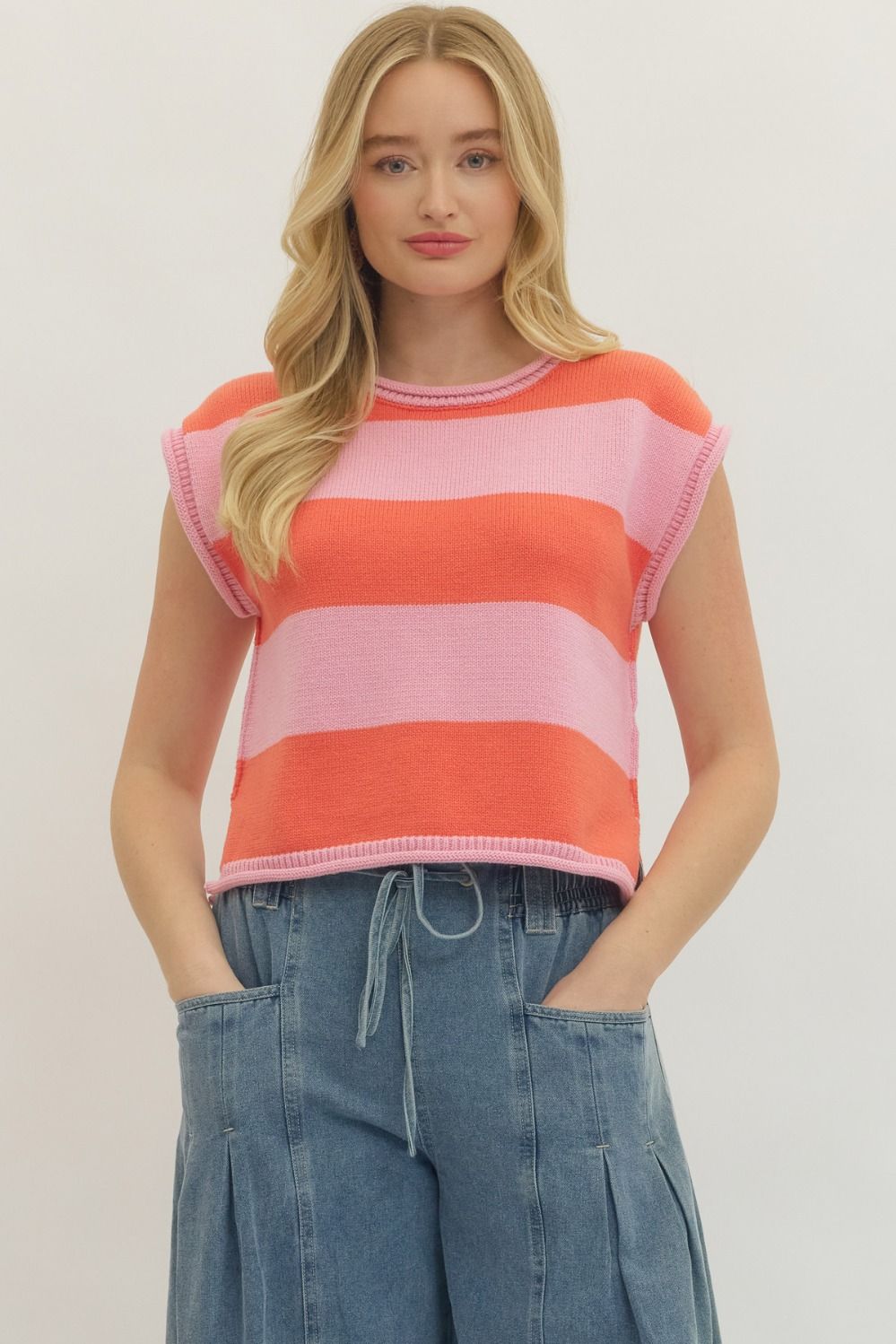 Pink and Orange Sweater