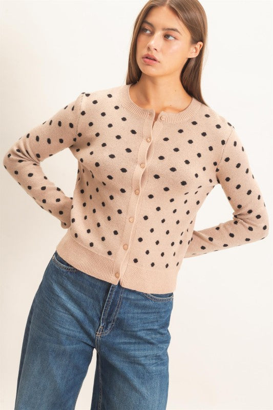 Spotted Cardigan
