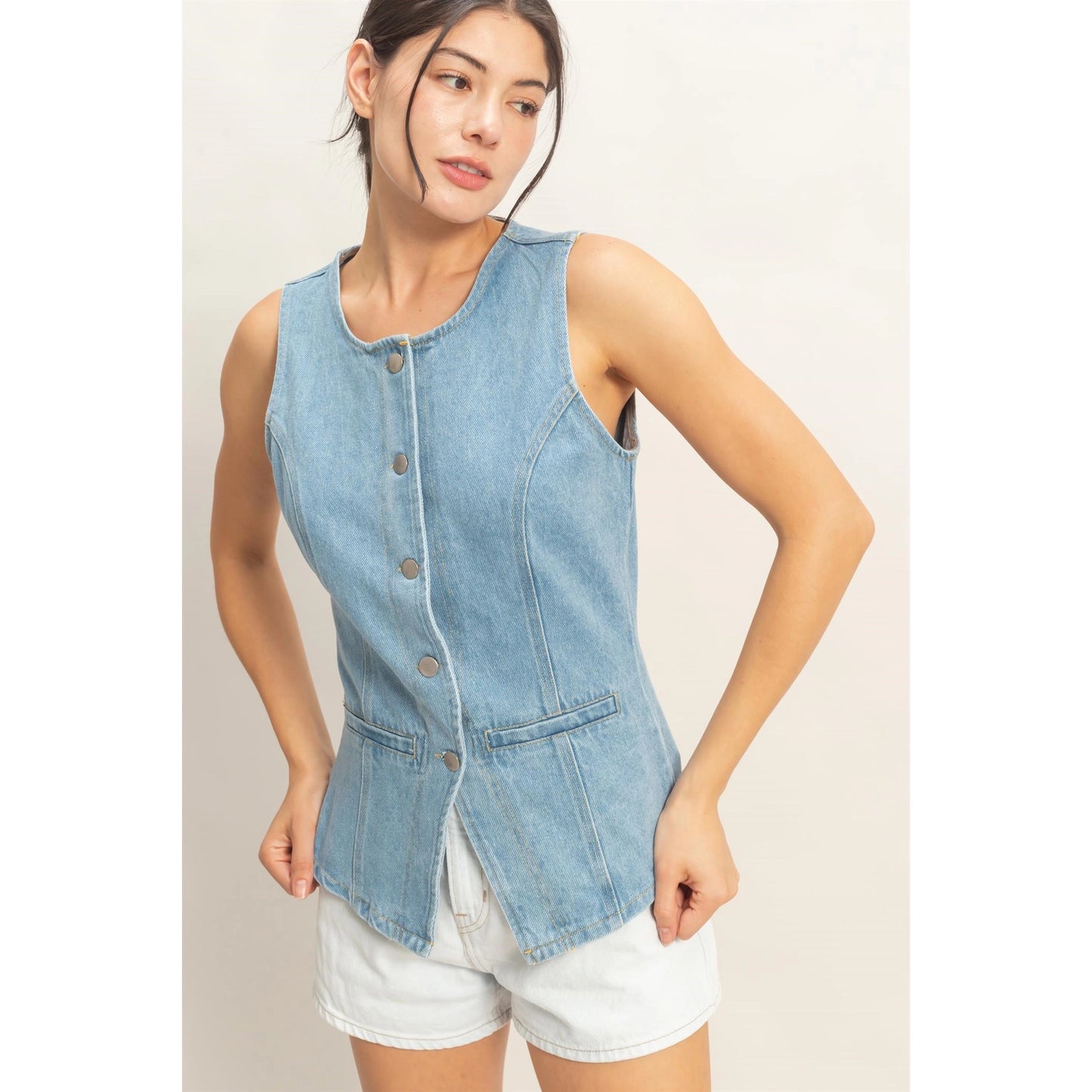 Light Denim Vest