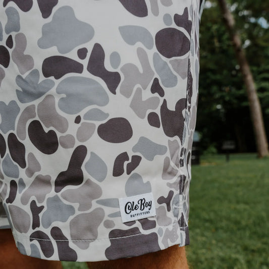 Ole Boy Grey Camo Shorts