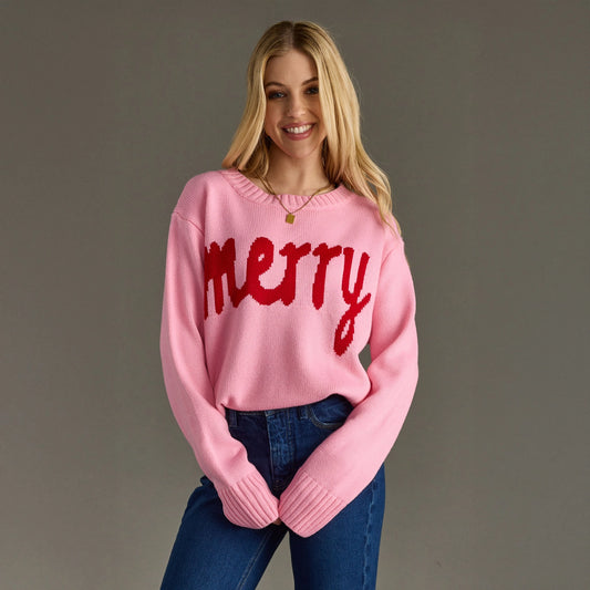 Light Pink Merry Sweater