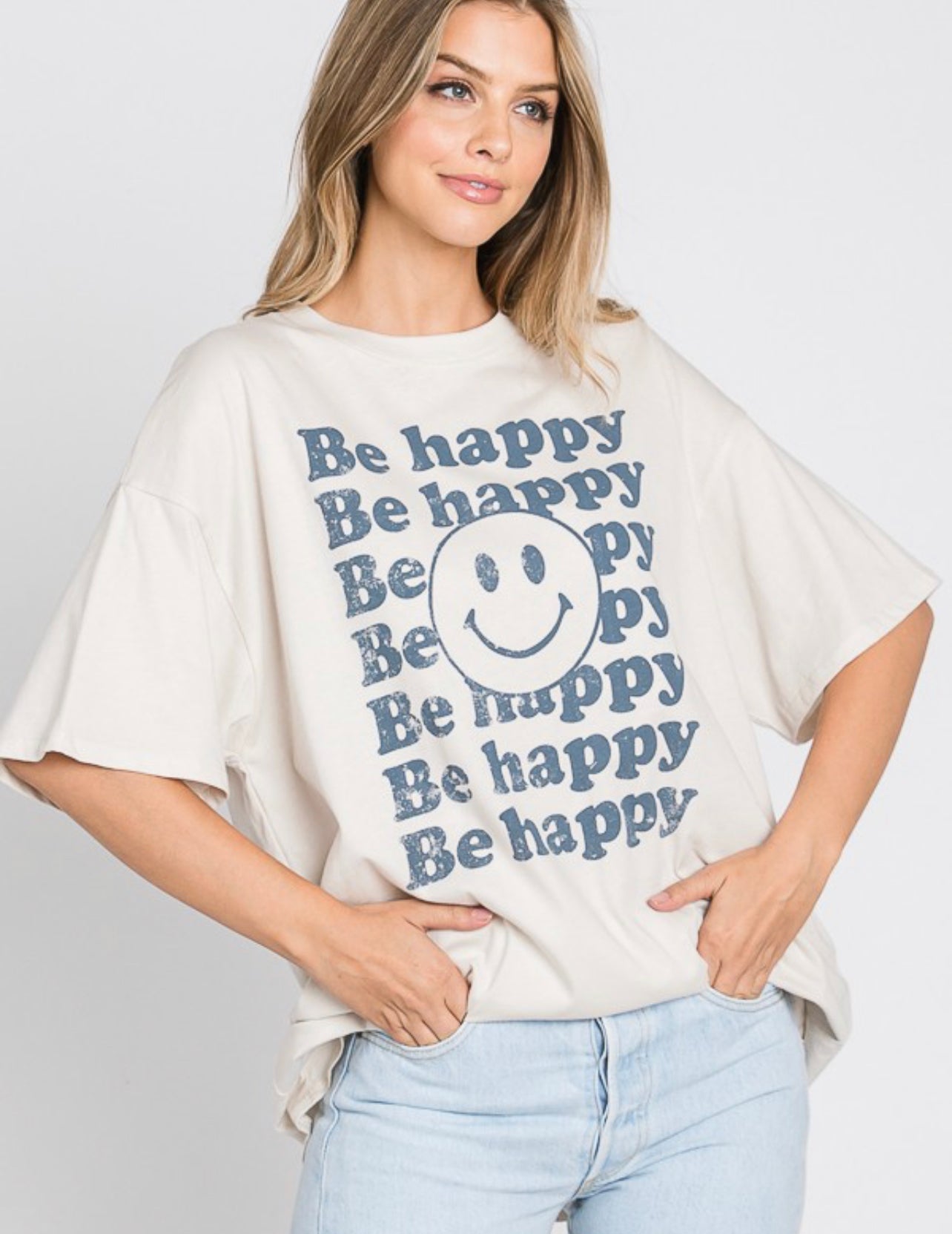 Be happy Smiley Tee