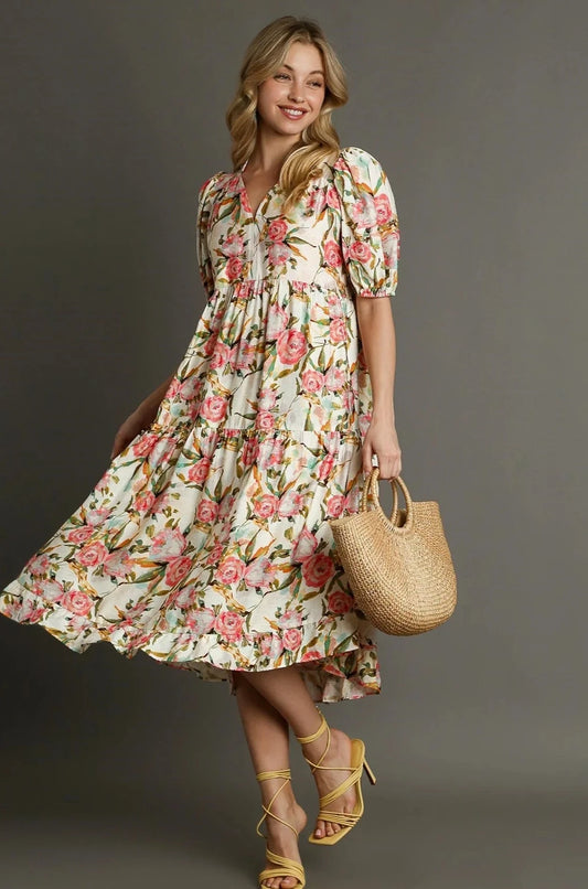 In Bloom Midi Dress