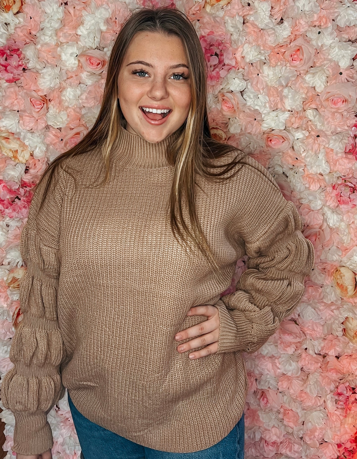Hannah Puff Sleeve Sweater