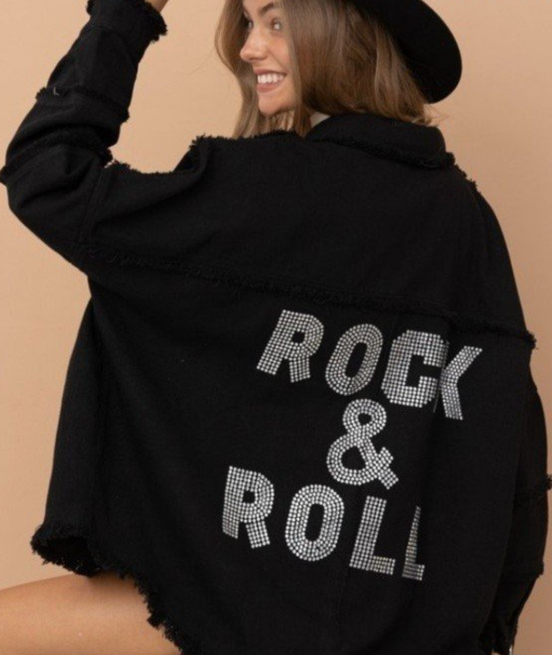 Black Jean Rock & Roll Jacket